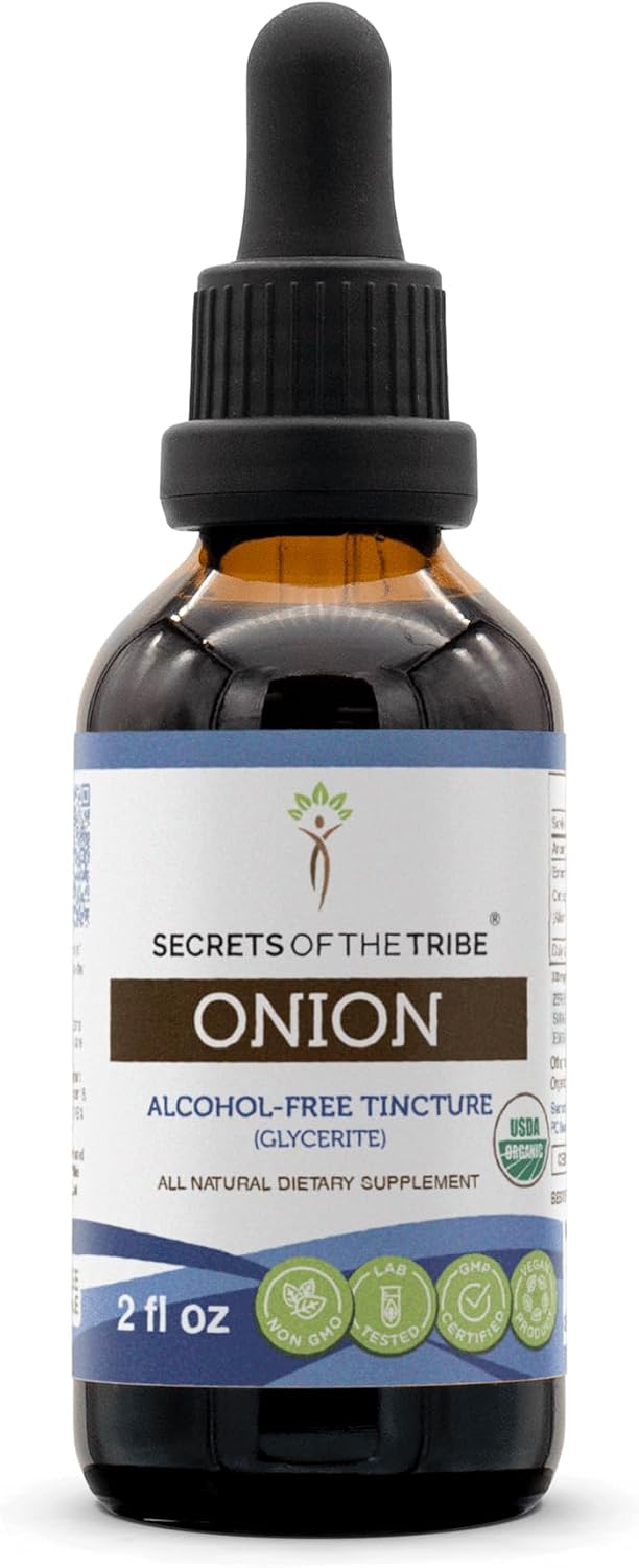 Secrets of the Tribe Onion USDA Organic | Alcohol-Free Extract, High-Potency Herbal Drops (118 ml) - görsel 7