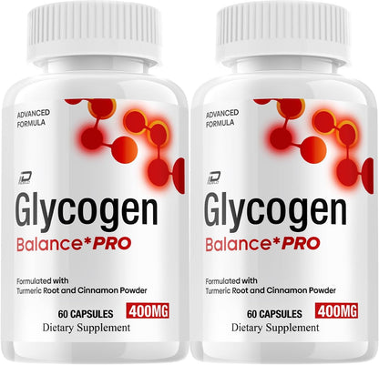 Glycogen Balance Pro Capsules – Advanced All-Natural Supplement (2 Pack, 120 Capsules)