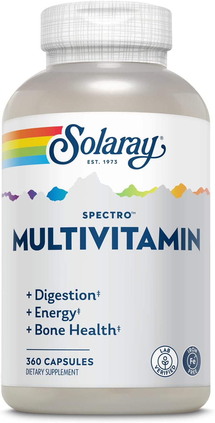 SOLARAY Spectro Multivitamin, Iron Free - 360 Capsules - görsel 1