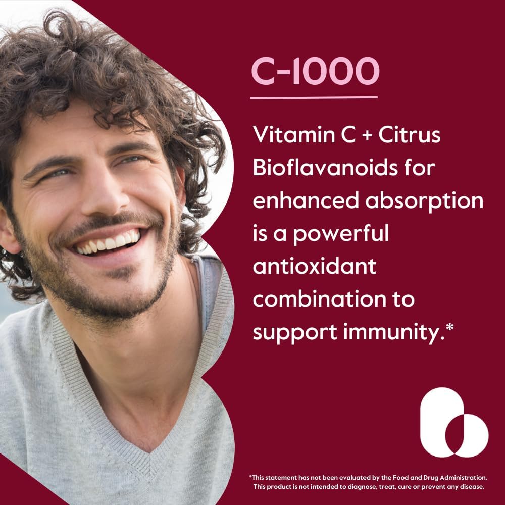 BESTVITE High Strength Vitamin C 1000mg (120 – Antioxidant Protection: As a powerful antioxidant, vitamin C helps – Image 2