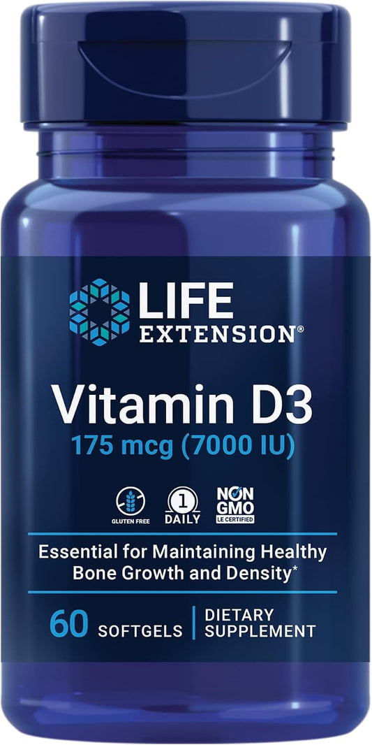 Life Extension Vitamin D3 7000 IU (175 mcg) - 60 Softgels