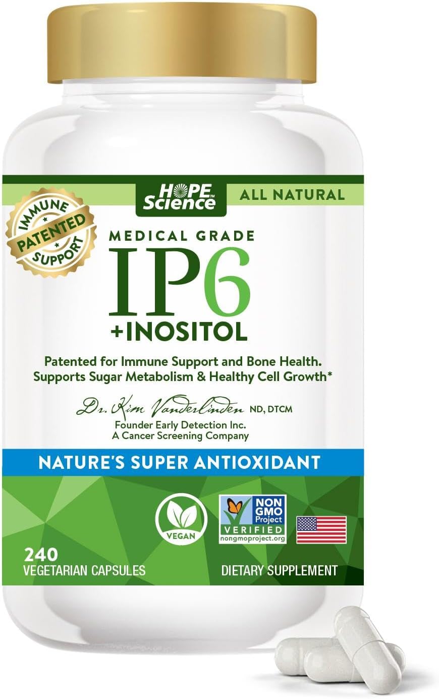 Active Again Hope Science IP6 Inositol 120 Capsules – Whole Body Immune & Antioxidant Support with Nature's Most Potent Antioxidant - görsel 8