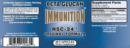 Immunition NSC-24 Beta Glucan - 60 Capsules