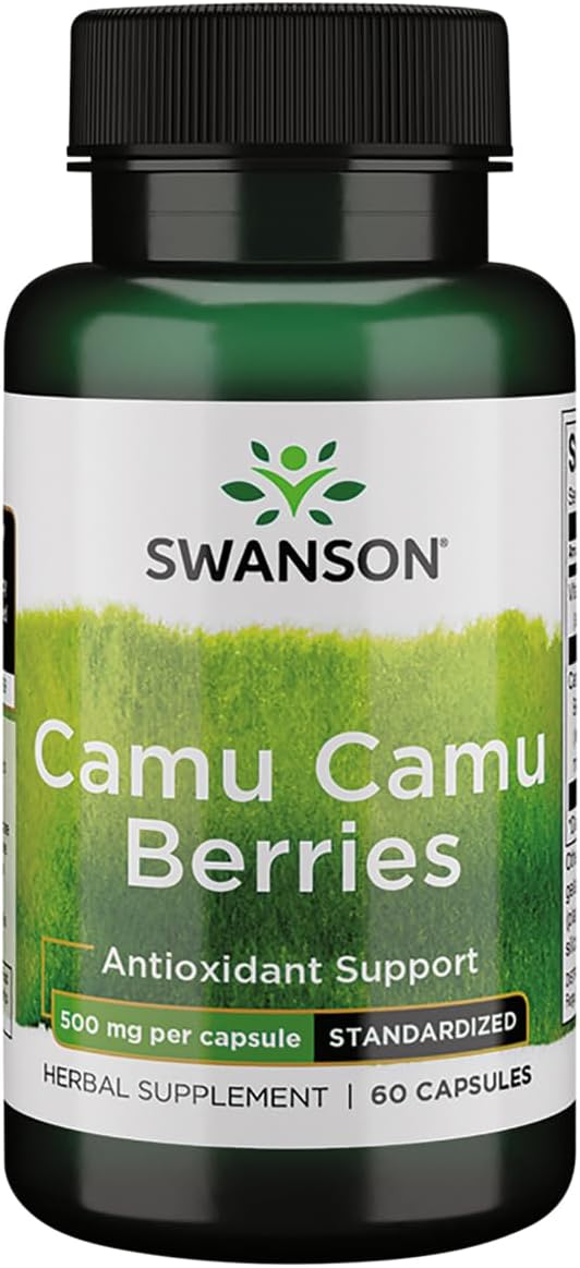 Swanson Wildcrafted Camu Camu Berries 500 Milligrams 60 Capsules - görsel 1