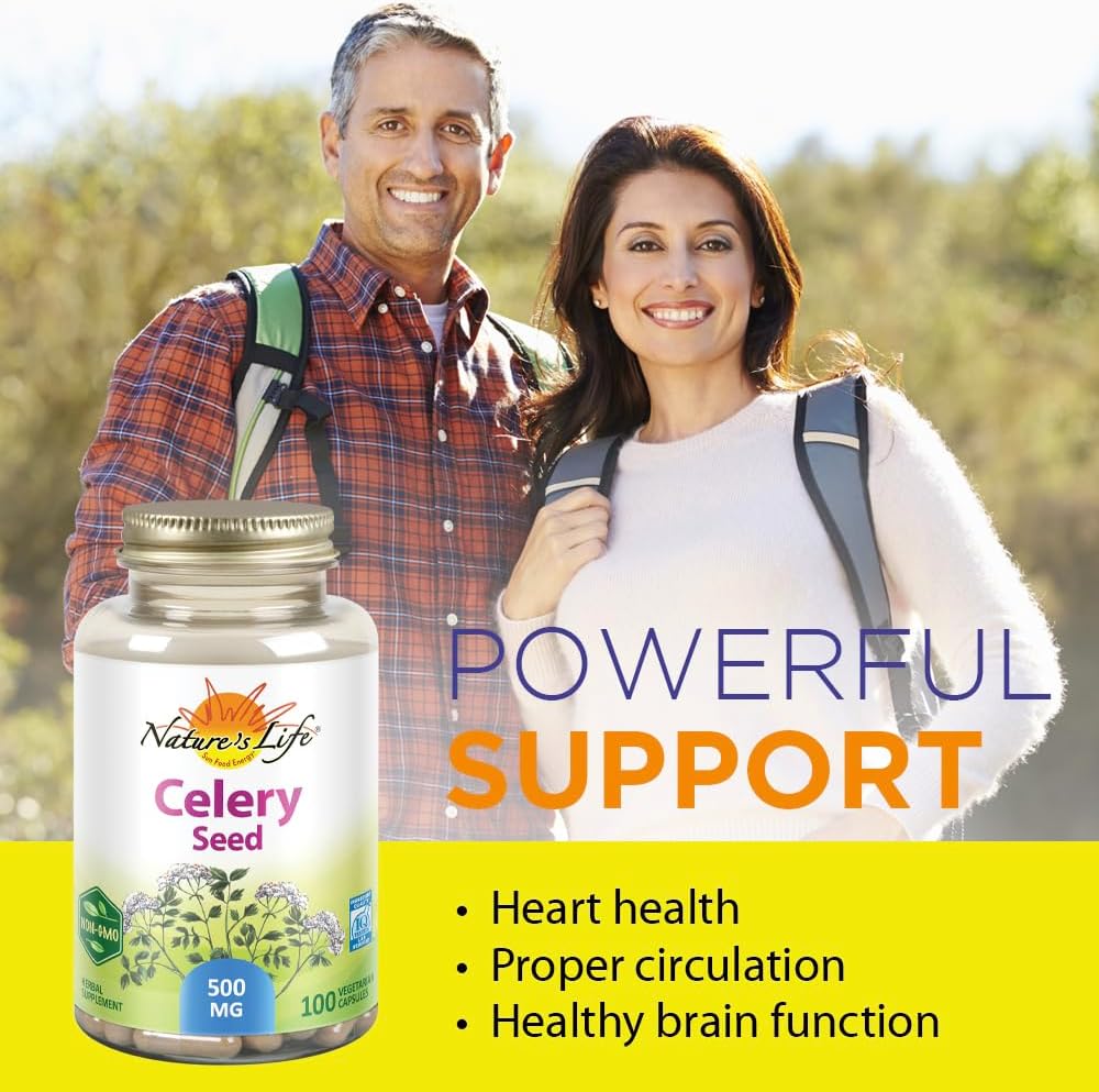 Nature's Life Celery Seed 500 mg Food Supplement (100 Capsules) - görsel 3