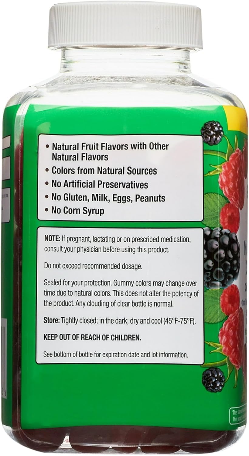 Equate Multivitamin Gummies for General Health, Natural Fruit, 300 Count - görsel 2
