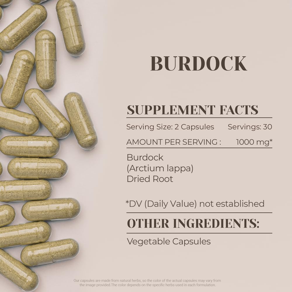 Garden Organics Burdock Root 60 Capsules – High-Potency Herbal Supplement - görsel 3