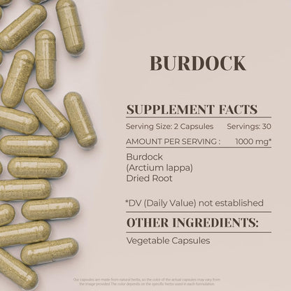 Garden Organics Burdock Root 60 Capsules – High-Potency Herbal Supplement