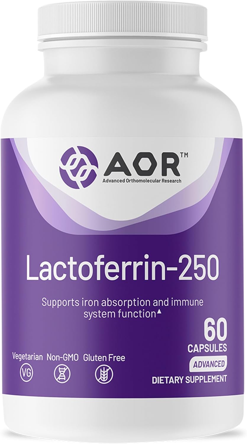 AOR Lactoferrin 250mg, 60 Vegetarian Capsules - görsel 1