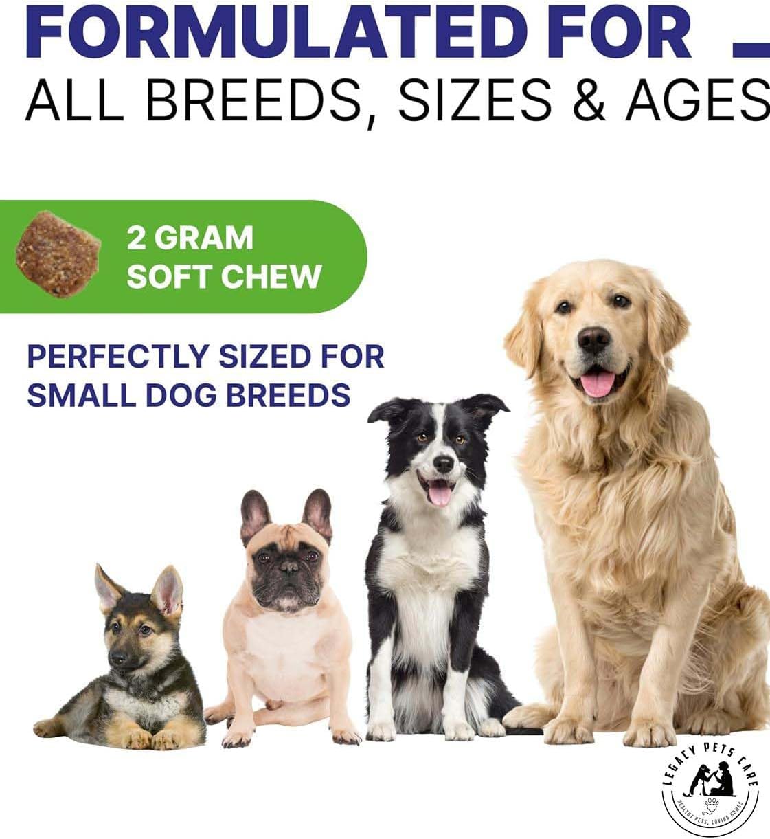 Probiotics for Dogs Soft Chews, 120 Chews – Complete Gut Care for Digestive & Immune Support | Probiotics for Digestive Health | Pet Probiotics 255 g Jar - Probiotic for Dogs - görsel 5