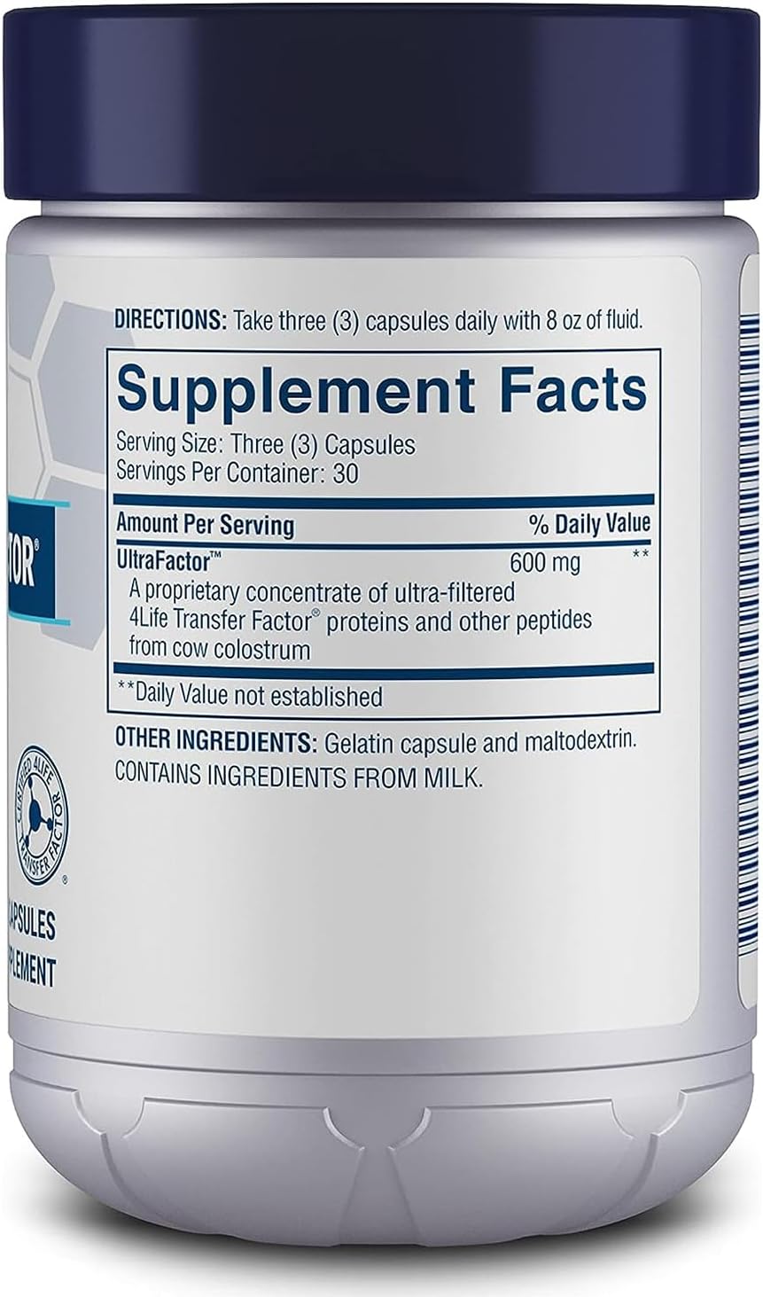 4Life Transfer Factor Classic with Colostrum – Immune Support, 90 Veggie Capsules - görsel 2