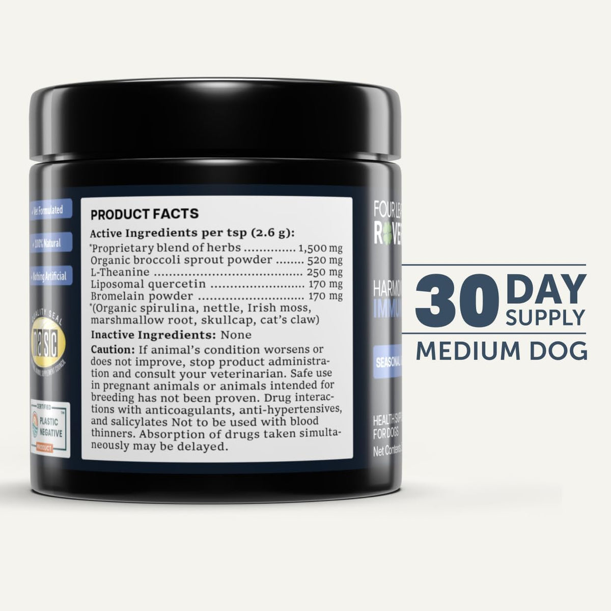 Harmony – Skin & Coat Supplement with – Quercetin (liposomal): A bioflavonoid known for its antioxidant properties – Image 6