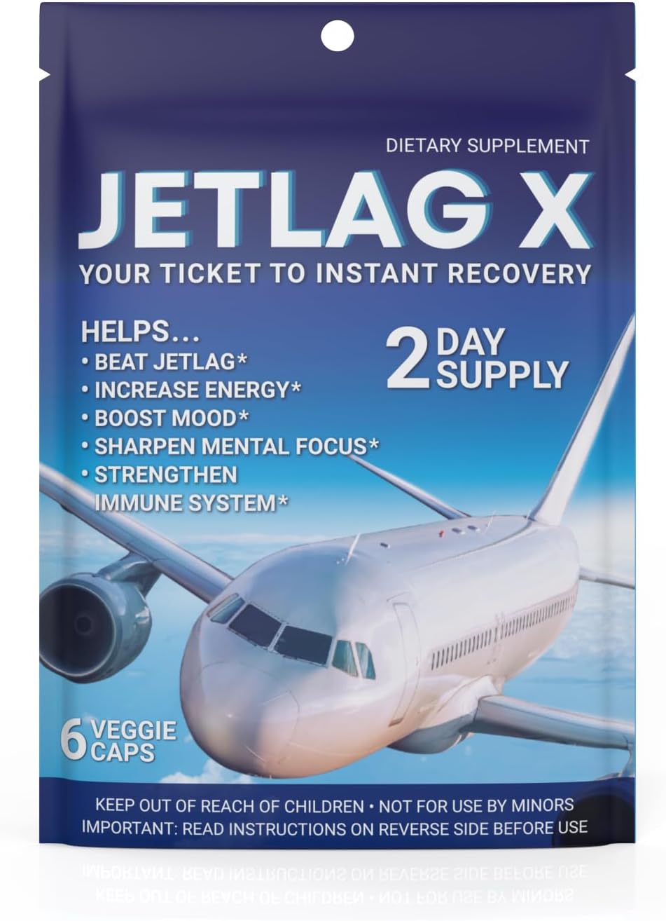 ROCK SOLID JETLAG X - Dietary Supplement for Jet Lag Relief, Energy and Focus - görsel 8