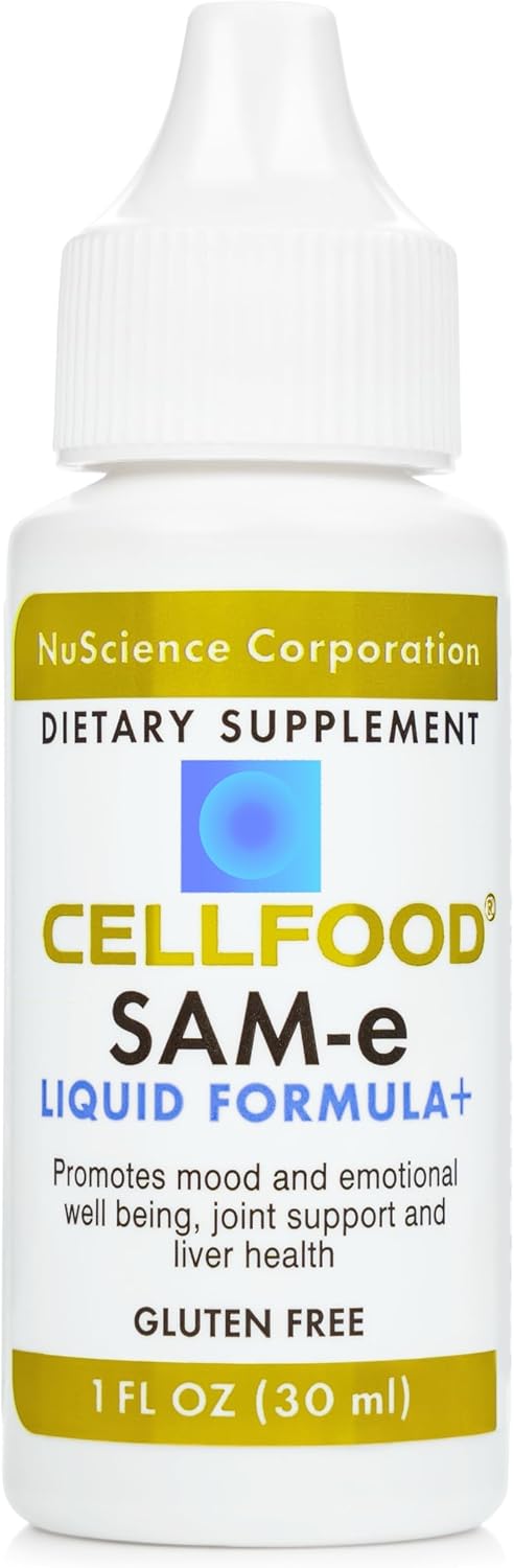 Cellfood SAM-e Liquid Formula+ - 30 ml - Supports Mood, Joints & Liver - Enhanced Absorption - Gluten-free, Non-GMO - 60-Day Supply - görsel 2