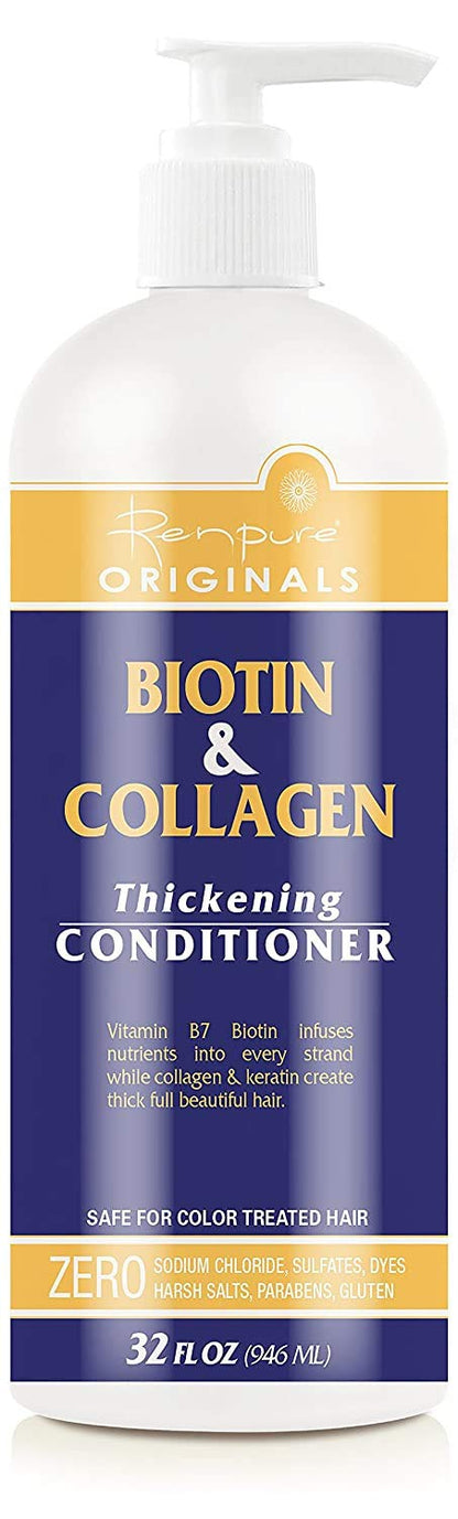 Renpure Biotin and Collagen Conditioner, 946 ml