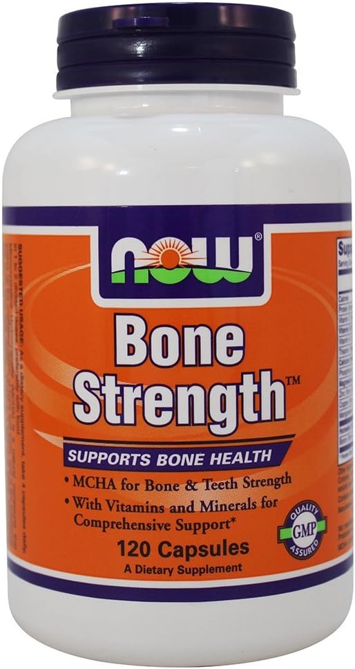 NOW Bone Strength, 120 Capsules (Pack of 2) - görsel 1