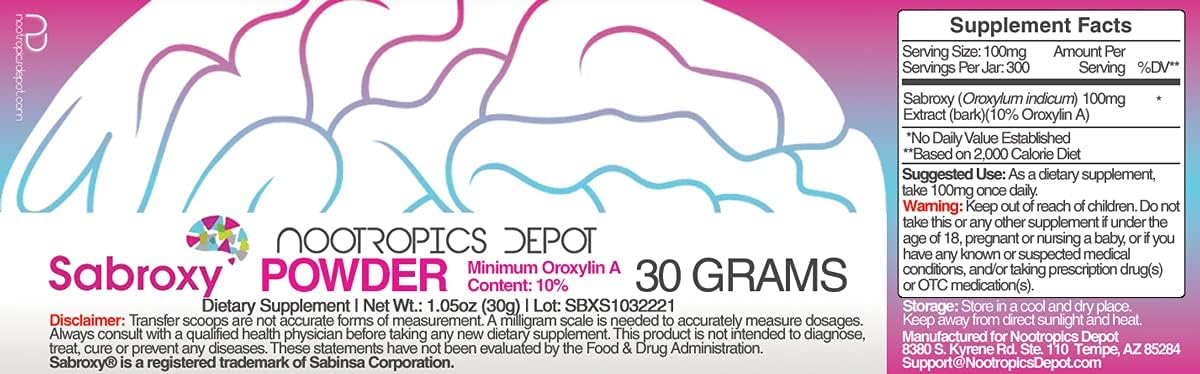 Sabroxy® Oroxylin-A Powder – 30 Grammes (Minimum 10% Oroxylin-A) - görsel 2