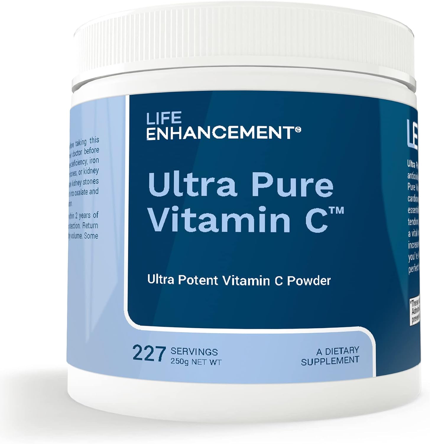 Life Enhancement Ultra Pure Vitamin C Powder - 1,100 mg Ascorbic Acid - 227 Servings - görsel 1