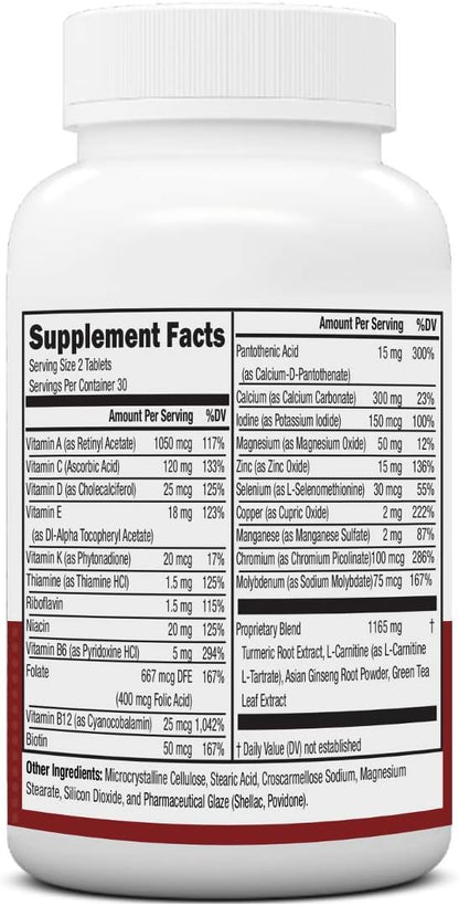 NeoVitin Women's 50+ Formula Multivitamin with Brilliant Blend – Daily Nutritional Support (60 Tablets)