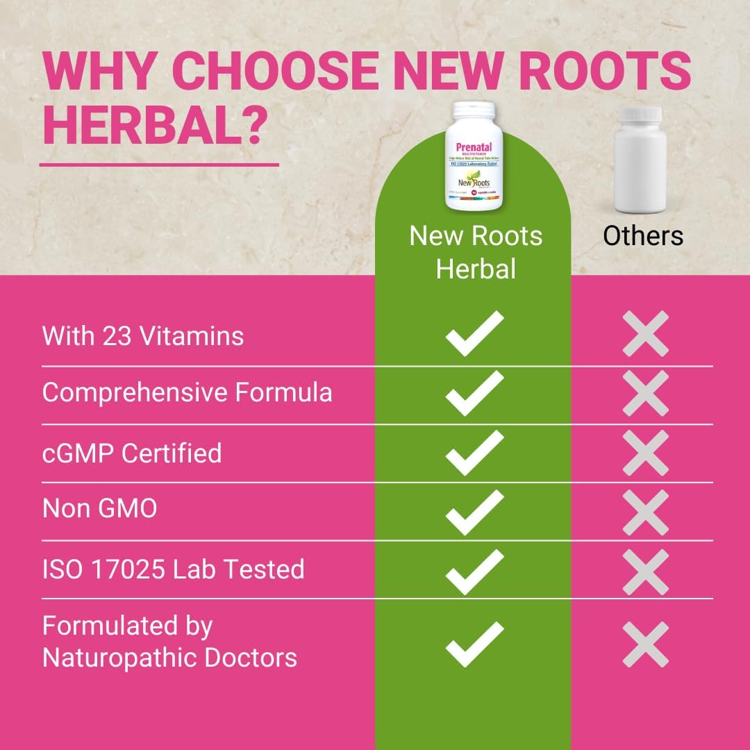 New Roots Herbal Prenatal Multivitamin, 90 Capsules - görsel 2