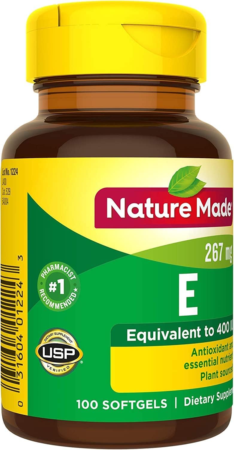 Nature Made Vitamin E 400 IU Softgels 100 Capsules (Pack of 2) - görsel 6