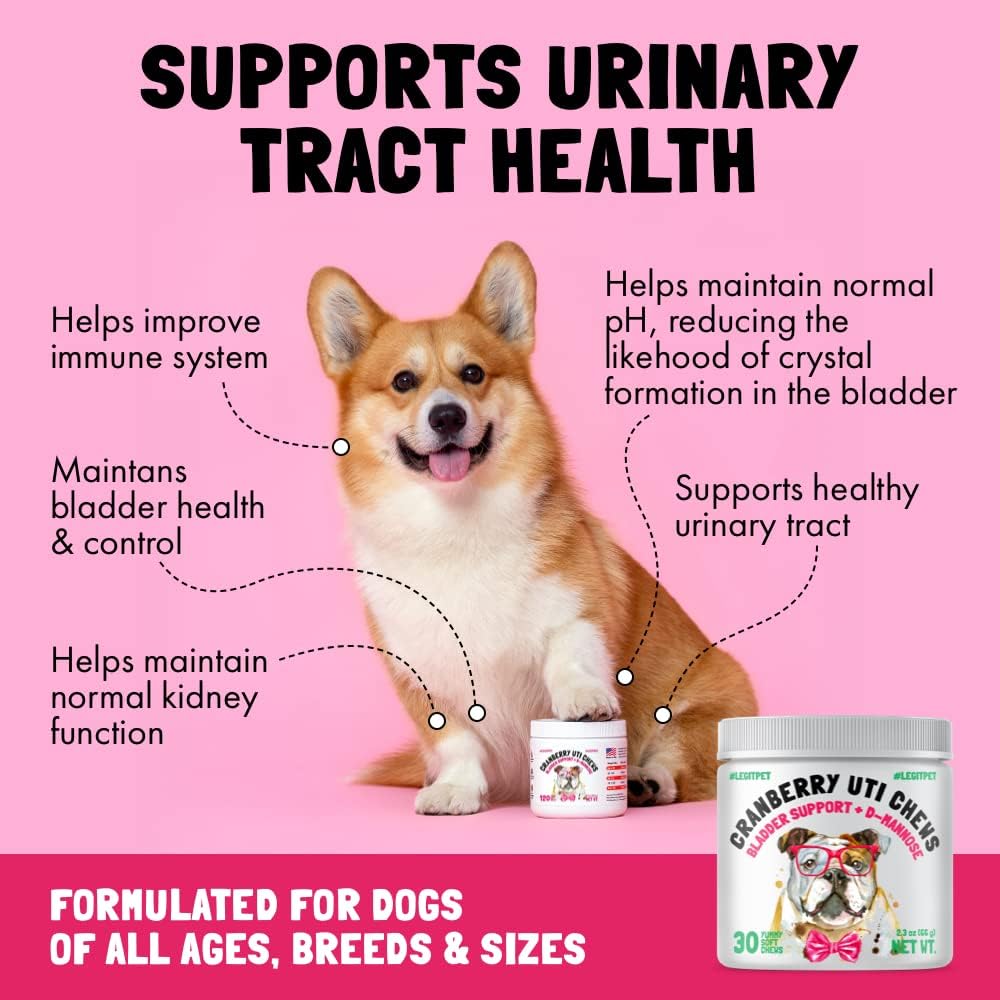 Cranberry UTI Chews for Dogs Bladder Support and D-Mannose - görsel 3
