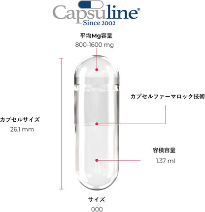 Capsuline Size 000 Empty Gelatine Capsules, Clear – 1000 Count