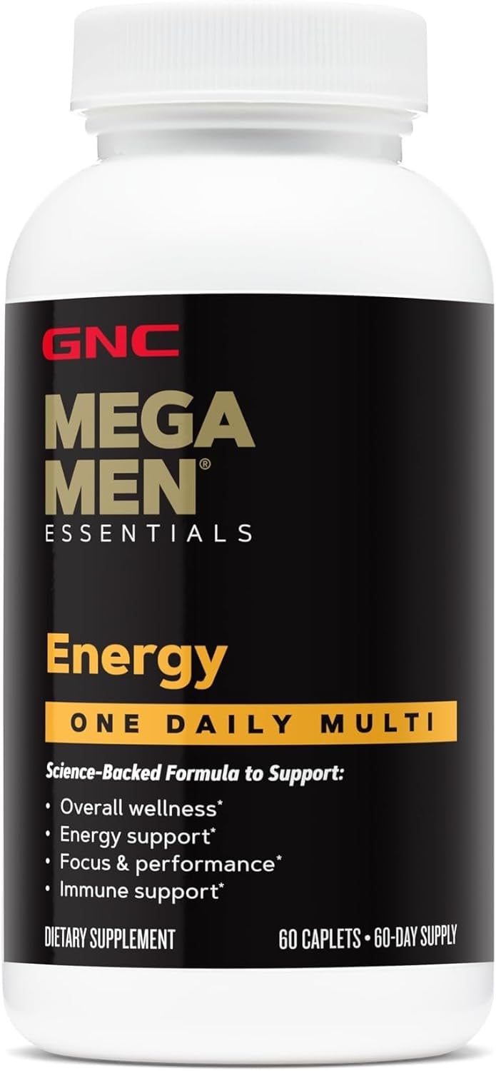 GNC Mega Men Multivitamin for Men | Energy and Metabolism | Once Daily - görsel 1