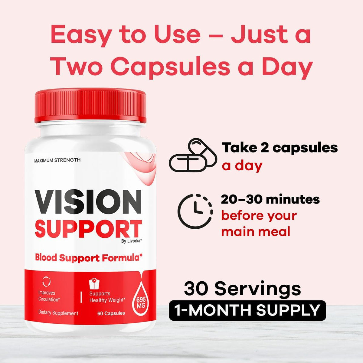 Vision Support Supplement, 60 Capsules - görsel 4