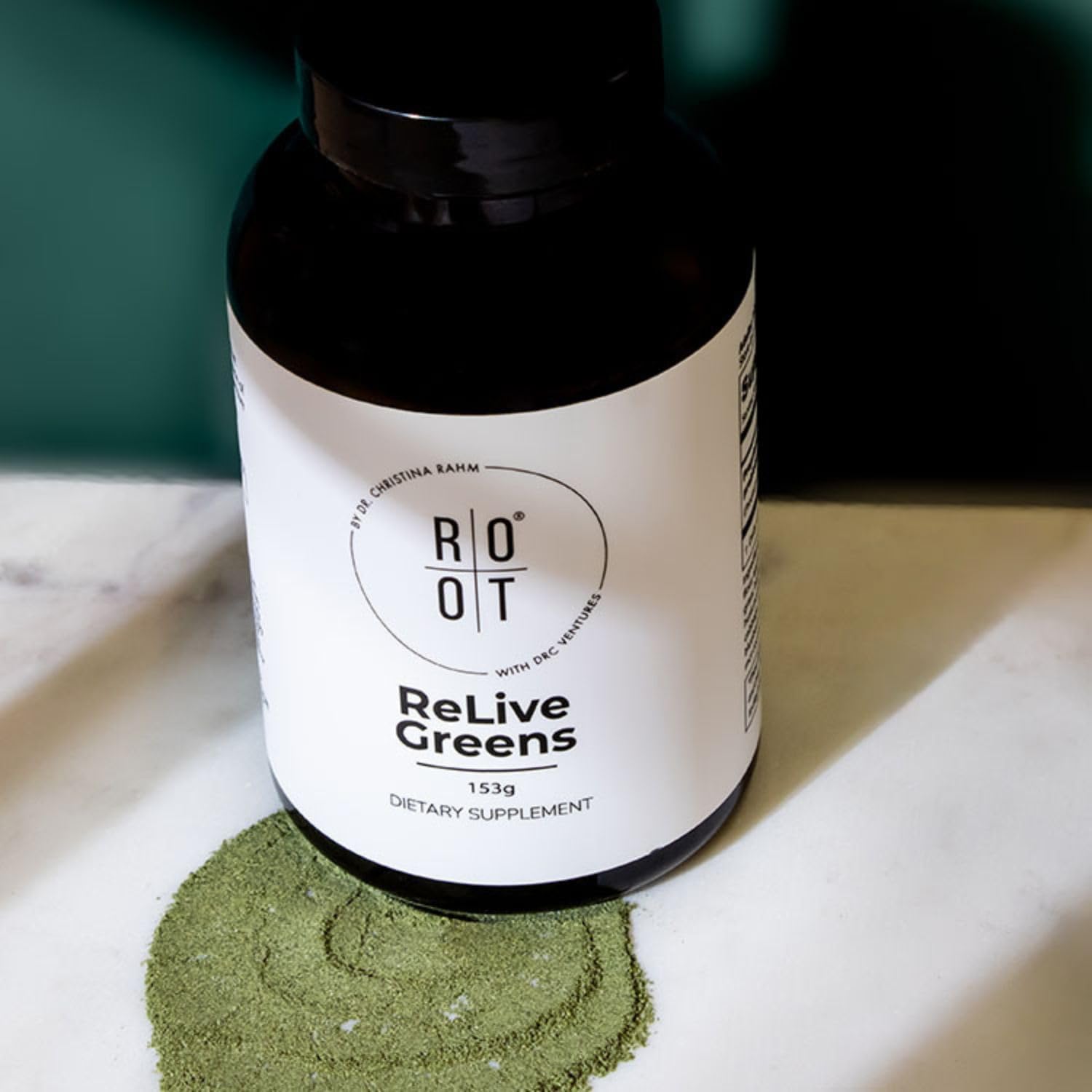 Root Relive Greens by Dr. Rahm's | Superfood Powerhouse with Dark Leafy Greens, Fruits & Fibres - 153g - görsel 3