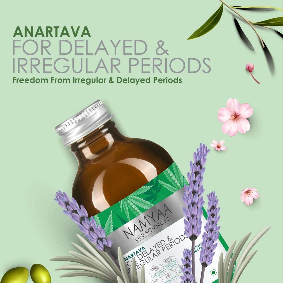 AZAZ Namyaa Anartava – Dietary Supplement for Delayed and Irregular Periods, 500 ml - görsel 2