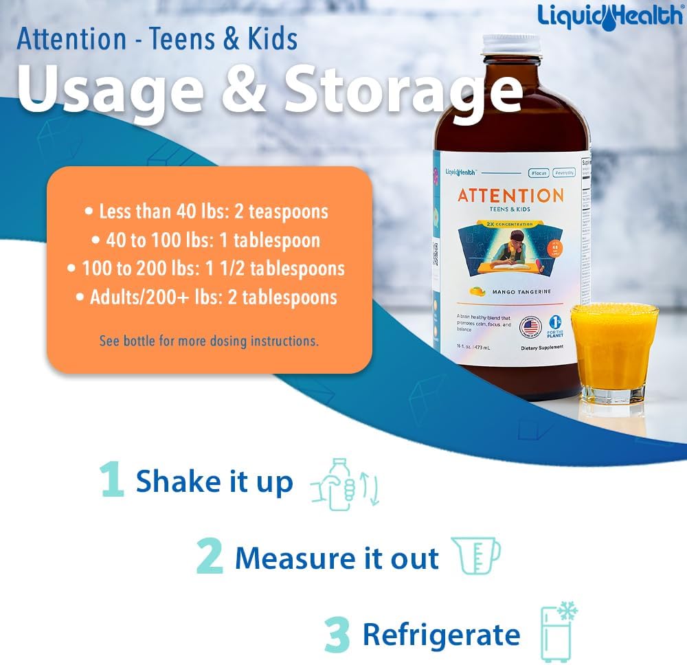 LIQUIDHEALTH Attention Liquid Multivitamin for Children & Teenagers (2-Pack) - görsel 4