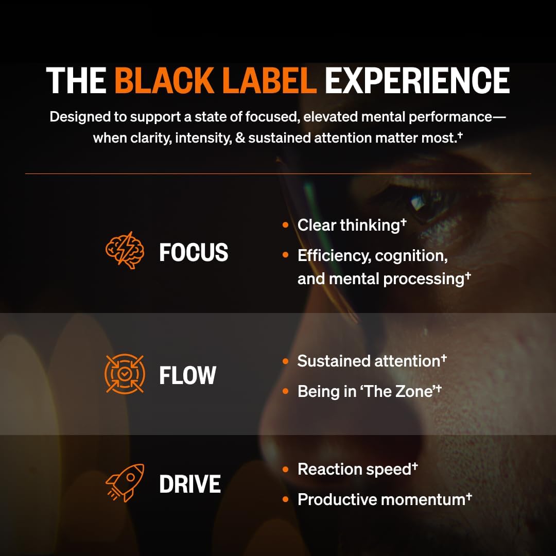 ONNIT Alpha Brain Black Label Capsules - Cognitive Support with Citicoline, Lion's Mane and Lutein (80 Capsules) - görsel 5