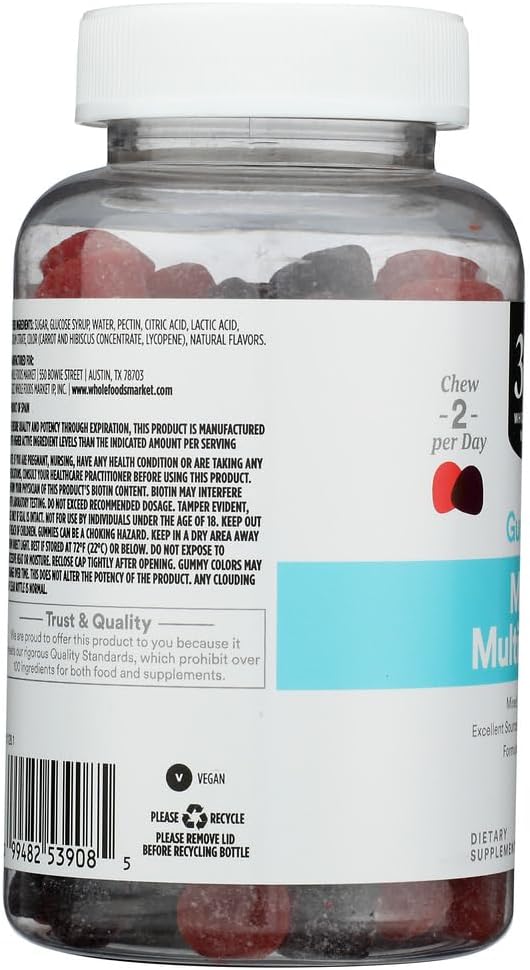 365 by Whole Foods Market Men's Multivitamin Gummies, 120 CT - görsel 2
