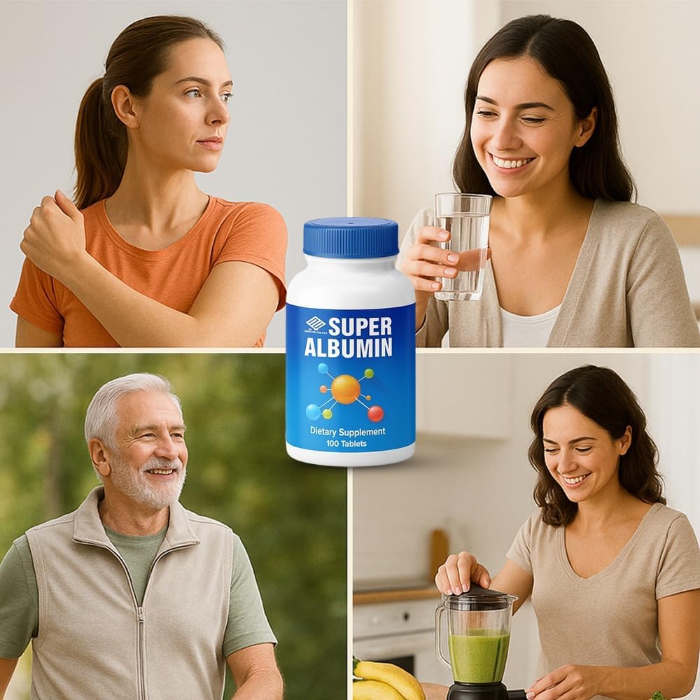 Nu-Health Super Albumin Hydrolysed Protein & Amino Tablets, Tissue Repair - görsel 4