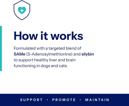 Same Pro Liver Support for Medium Dogs, 225mg, Green, 6-15 kg