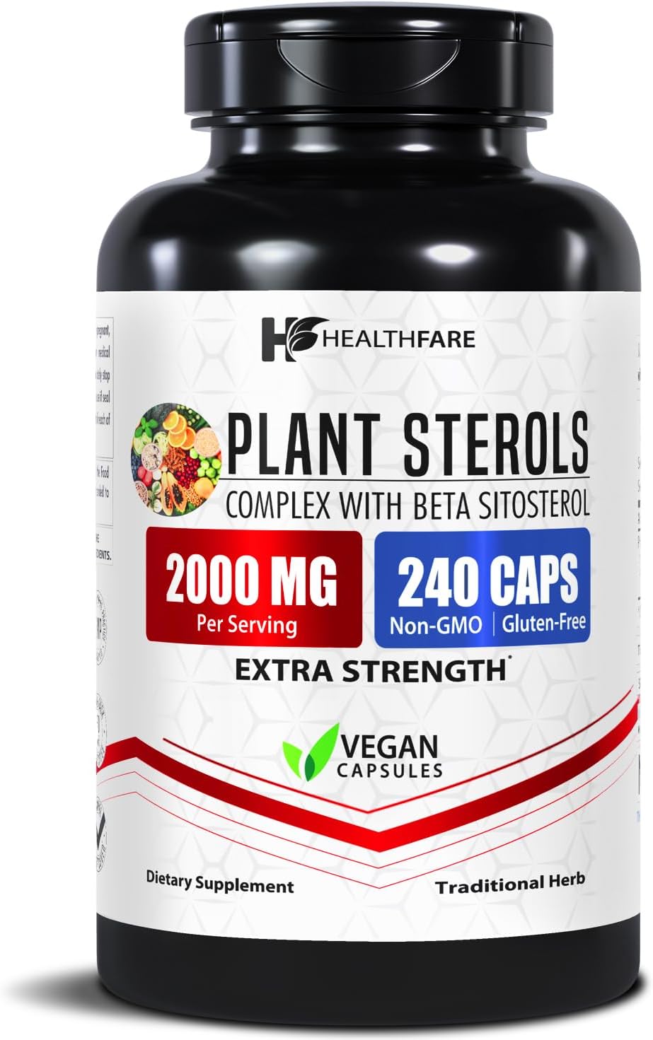 Healthfare Plant Sterols Capsules | 240 Vegan Capsules | Beta Sitosterol & Phytosterol Complex - görsel 1