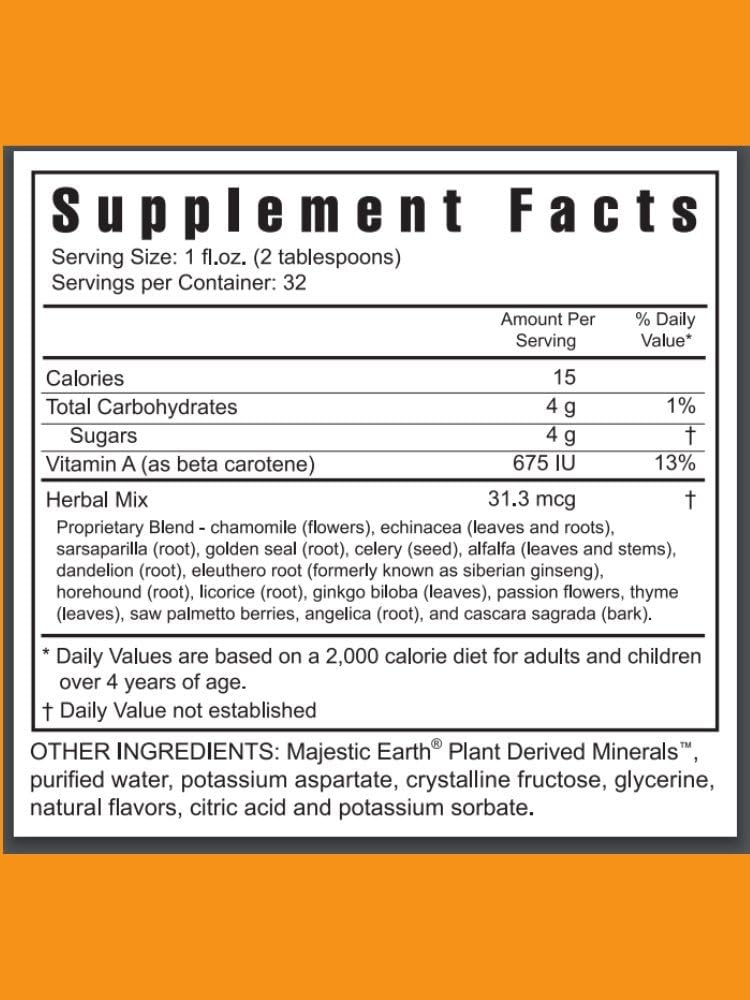 Youngevity Majestic Earth Herbal Rainforest, 946 ml – Ultimate Multi-Herbal, Multivitamin and Mineral Complex for Men, Women, Kids – Wellness Support Supplement – Gluten-Free - görsel 2
