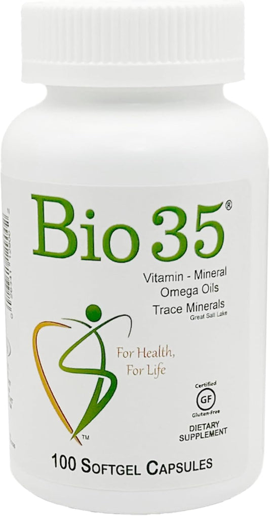 Bio-35 Daily Multivitamin – High Potency Soft gel capsule with Trace Minerals (100 Softgels)
