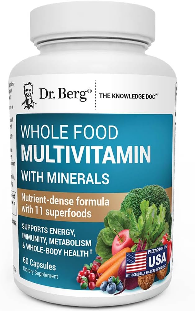 Dr. Berg Whole Food Multivitamin with Minerals, 60 Capsules - görsel 1