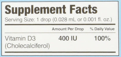Ddrops Baby 400 IU 90 Drops 0.08 fl oz (4 Pack)