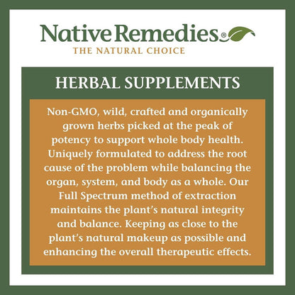 Native Remedies Peace of Mind with Urox – Bladder Support Supplement for Women and Men (60 Capsules)