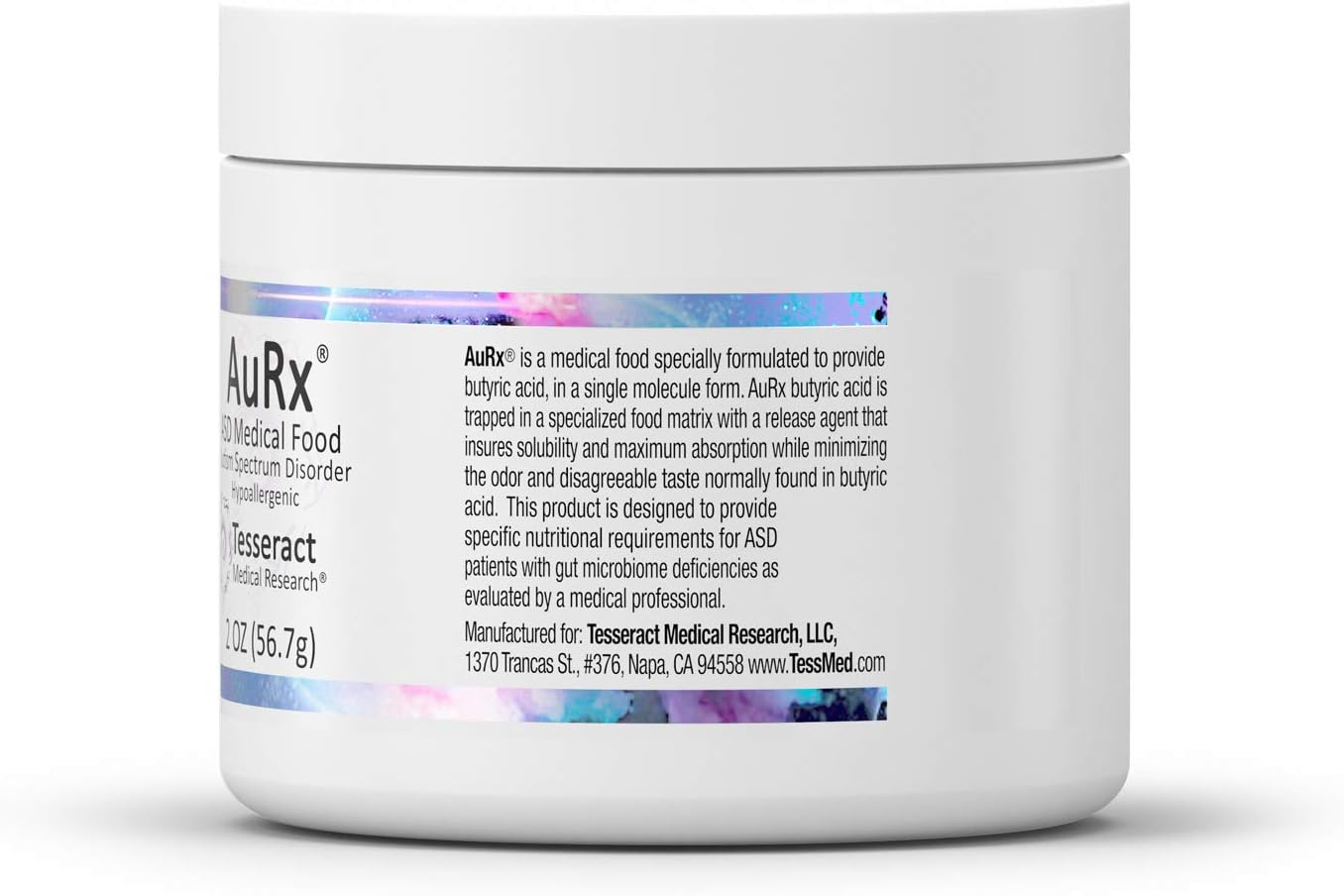 AuRx Autism Spectrum Medical Food Powder – Stabilised Butyric Acid, Hypoallergenic, 57 g - görsel 8