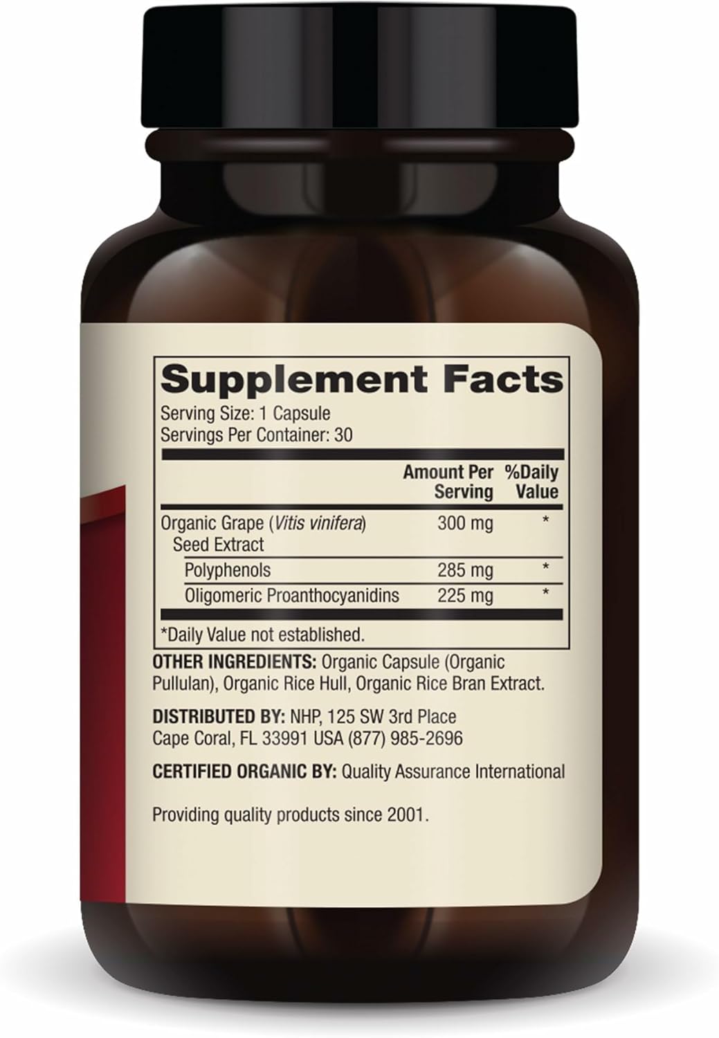 Dr. Mercola Organic Blood Pressure Support – High Potency Grape Seed Extract – 30 Capsules - görsel 2