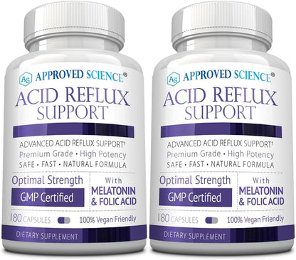 Approved Science Acid Reflux Support – 60 Capsules – Vegan