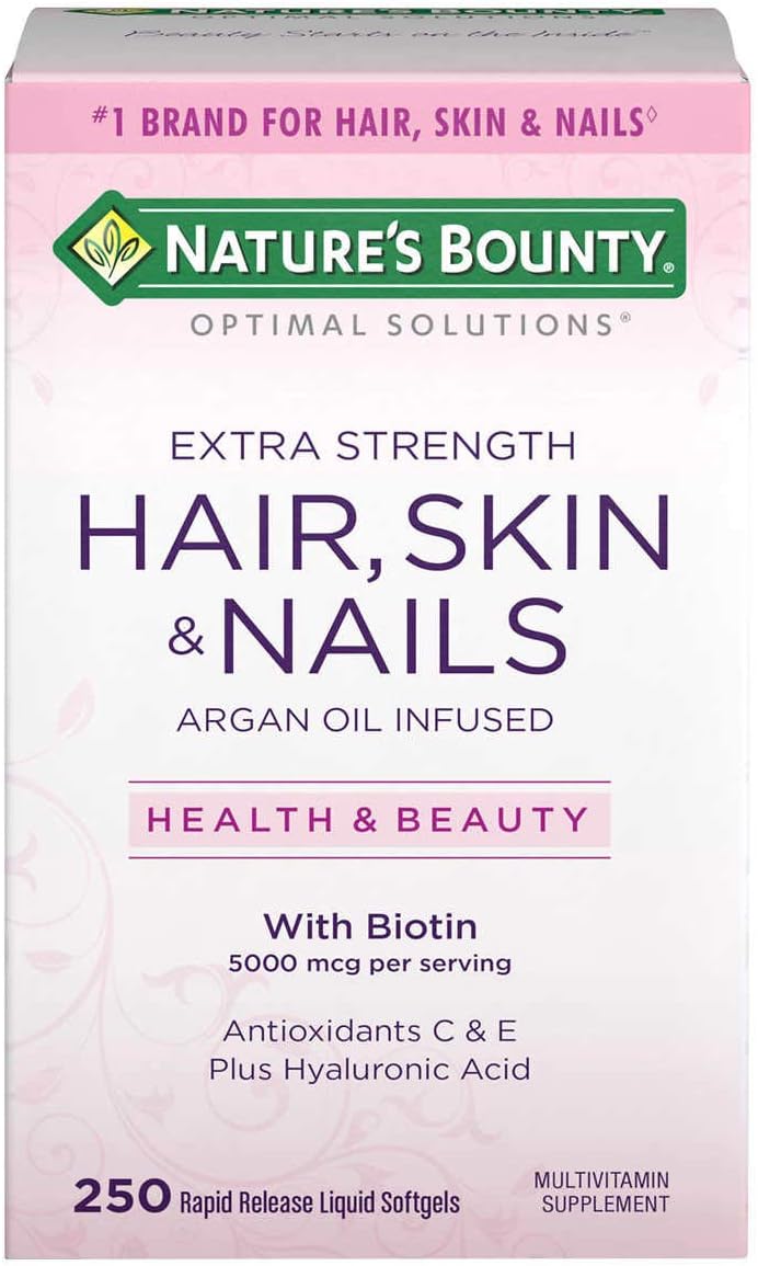 Nature's Bounty Hair, Skin and Nails, 250 Softgels - görsel 1