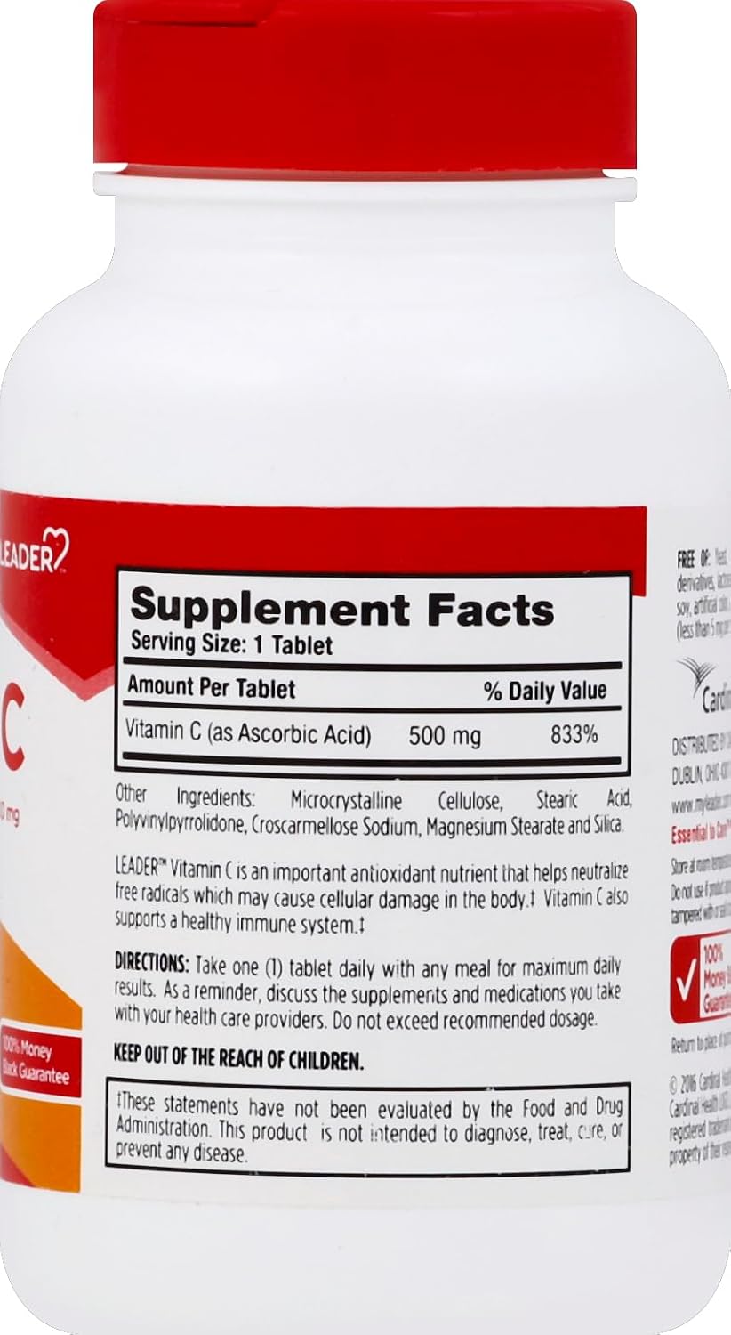 Leader Vitamin C Tablets, 500 mg, 250 Count (2-Pack) - görsel 2