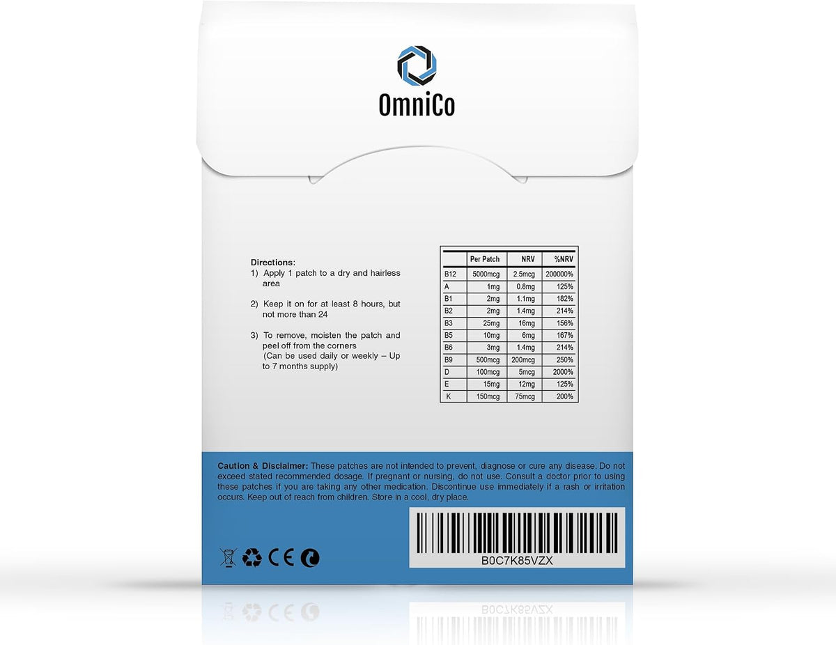 OmniCo - B12 Energy Patches – 30 Pack - görsel 2