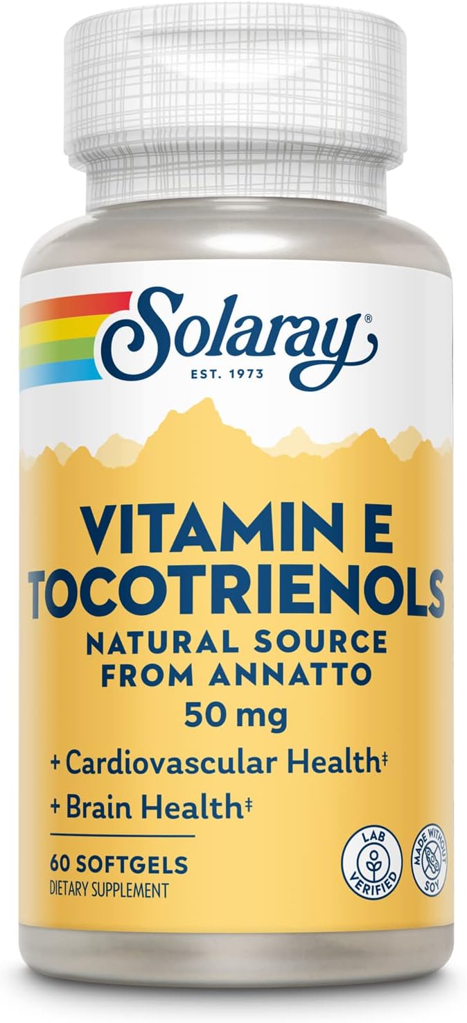 SOLARAY Vitamin E Tocotrienols 50mg | Antioxidant & Immune Support | Soy Free | 50 Capsules - görsel 1