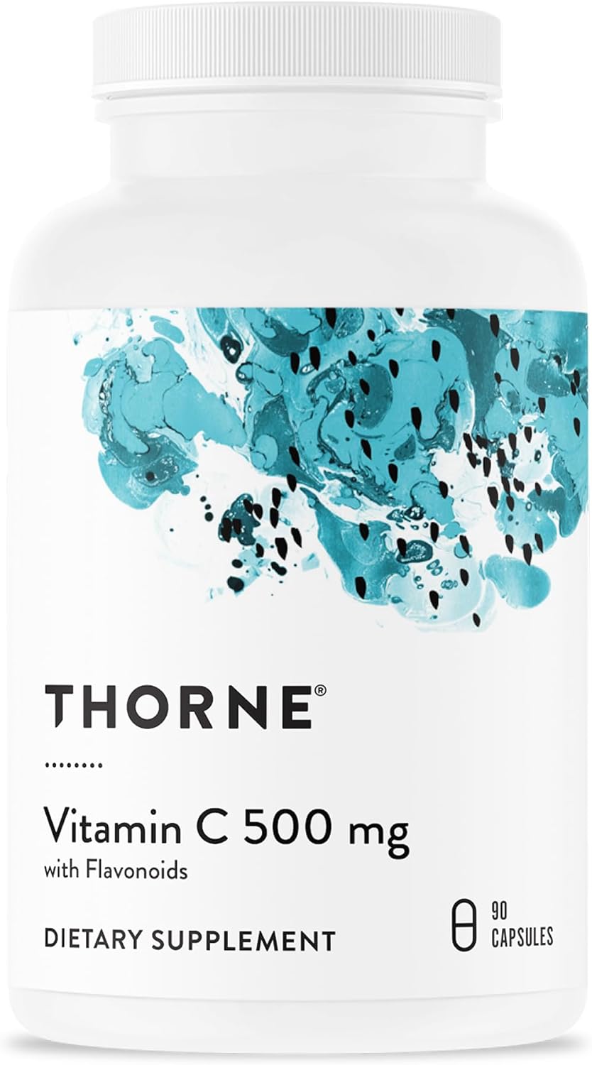 THORNE Vitamin C 500 mg - Citrus Bioflavonoids - 90 Servings - görsel 1
